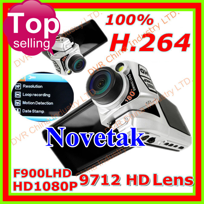 F900 o carro DVR 100% H.264 comprimiu o transporte livre F900LHD da visão nocturna HDMI do registrador do carro DVR do zumbido da lente 4x Digitas do formato 9712 HD