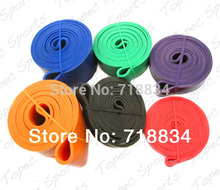 6 Pcs Set Fitness Resistance Bands Exercise Tubes Latex Body Training Bands With 6 Different Levels