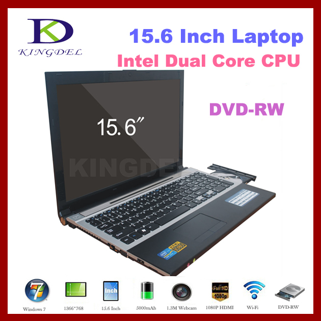 15 6 inch laptop with Intel Celeron Dual Core 1 86Ghz 2GB 160GB DVD RW WIFI