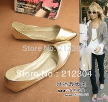 Free shipping  2014 best-selling  Street all-match Large Size Womens Shoes Flats comfort size 35–41