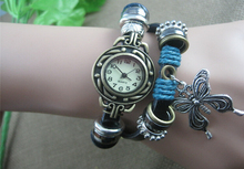 New jewelry sweet style jewelry wholesale fashion simple wild leather bracelet watch Vintage student butterfly watch