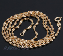 Designer Wholesale 18K k gold plated 60cm Perimeter Chains Necklaces for crystal pendants fashion jewelry LN012