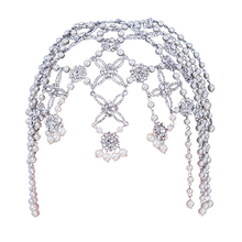 Colour bride rhinestone tassel hair accessory pearl marriage accessories wedding