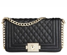 Free shipping small bags 2014 vintage plaid le women s handbag boy chain messenger bags one