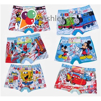 boys briefs/underwear cartoon printing pants 5-12 years 12pairs/lot