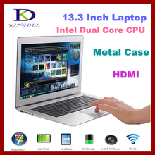 13 3 Ultrabook Aluminum Case Laptop CPU Intel Celeron 1037U Notebook Computer Dual Core 2GB RAM