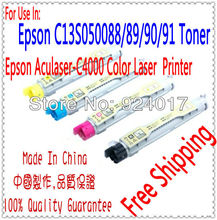Free Shipping Toner For Epson Aculaser C4000 Printer,ALC C13S050091 C13S050088 C13S050089 C13S050090 Toner For Epson C4000 Toner