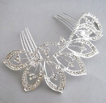 beautiful elegant wedding bridal hair comb crystal Rhinestone tuck Comb Hairpin Free Shipping A8