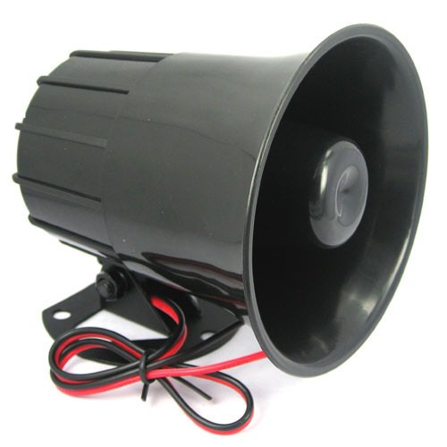 DC 12V Wired Loud Alarm Siren Horn Outdoor with Bracket for Home Security Protection System