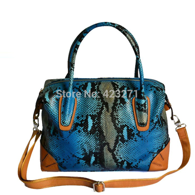 -Leather-Women-Bag-Serpentine-Pattern-Women-Handbag-Messenger-Bags ...