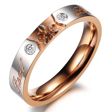 OPK Perfect Titanium Steel Men and Women Promise Ring Exquisite Designer Lover s Ring Trendy Jewelry
