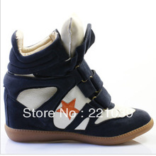 Drop Shipping Women s Sneakers Leather Boots Height Increasing Sneakers Shoes Free Shipping new