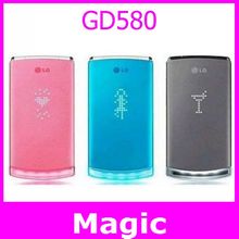 HK Post free shipping GD580 Lollipop,Unlocked Cellphone LG Cookie GD580 Mobile Phone 3.15MP External Hidden OLED Display