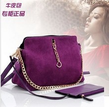 2013 fashion Autumn and winter the trend of women’s bag chain handbag genuine leather nubuck leather vintage shoulder bag