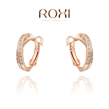 ROXI Christmas gift luxury Earrings,rose gold plated genuine Austrian crystals 100% handmade fashion jewelry,2020047440