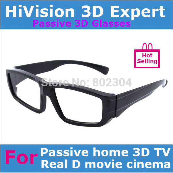 Passive Real D circular polarized 3d glasses for home 3D TV or Real D system Movie