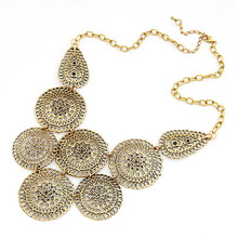 Min.order is $10 (mix order) Fashion Metal Hollow Flowers Collars Necklaces & Pendants Jewelry