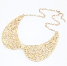 Fashion metal hollow collar short necklace sweater chain  fashion jewelry