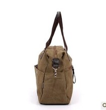 Canvas bag man tote bag handbag casual messenger bag shoulder travel big bag Leisure and fashion