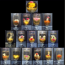 16 Kinds of Handmade Blooming Flower Tea Chinese Ball  blooming flower herbal tea Artistic the tea for health care products 130g