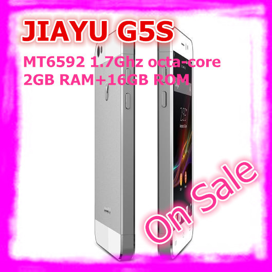 In Stock Ultra Slim JIAYU G5S MTK6592 Octa Core 3G Smart Phone 13MP Camera 4 5