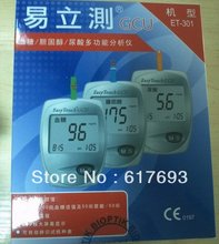 Ful set of 3 in 1 Multifunctional Uric Acid and Cholesterol tester Blood Sugar Glucose Monitor