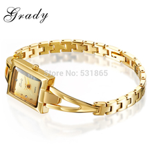 Grady japanese movt quartz watch stainless steel back 3atm water resistant women dress watch