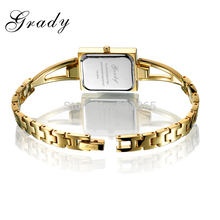 Grady japanese movt quartz watch stainless steel back 3atm water resistant women dress watch