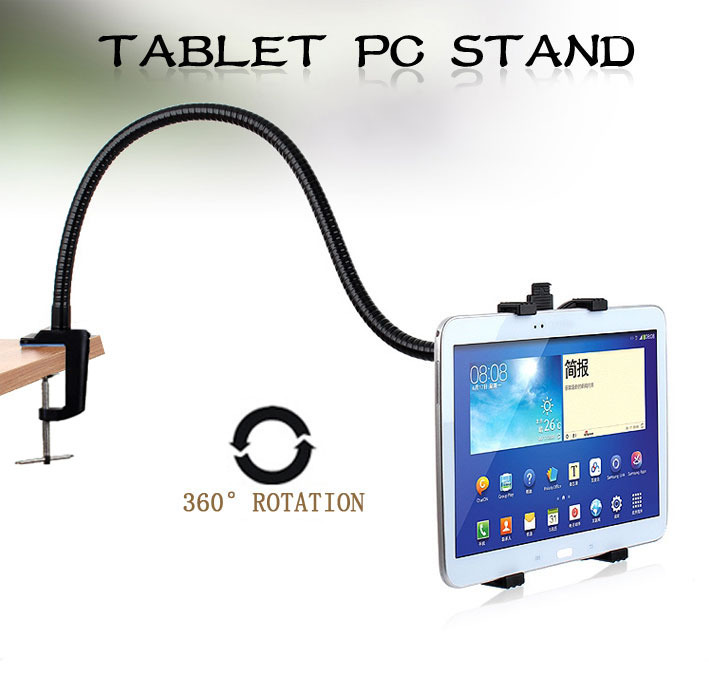 tablet pc beveiliging display stand met kabel houder slot voor ipad 360 rat.