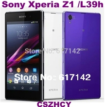 L39h Original Unlocked Sony Xperia Z1 Quad Core Smart Mobile phone Cell Phone 20.7MP WIFI 3000mAh 5.0”TFT  Free Shipping