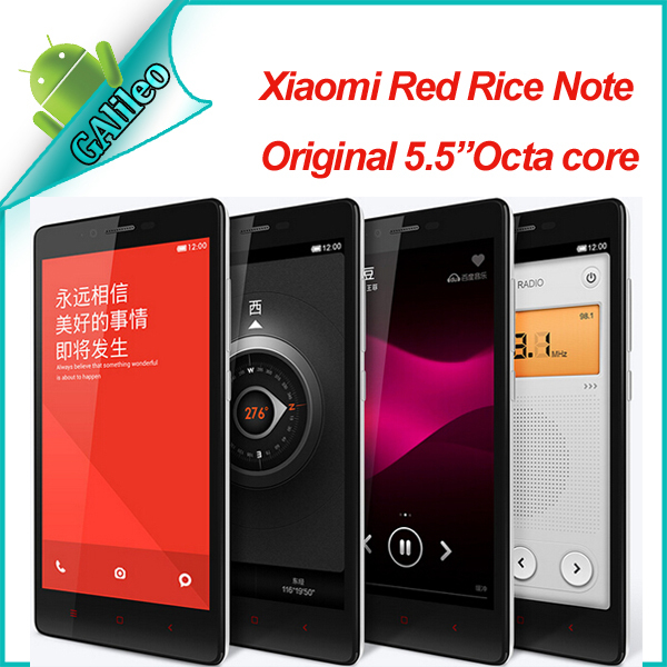 Original Xiaomi Redmi Note 4G LTE WCDMA Mobile Phone Red Rice Note Hongmi Qualcomm Quad Core