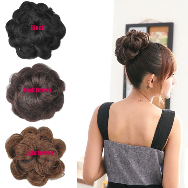 clip in bun hairpieces for short hair