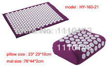 Wholesale Free Shipping Acupuncture Massage mat set pillow cushiong yoga mat for shakti 2PCS LOT