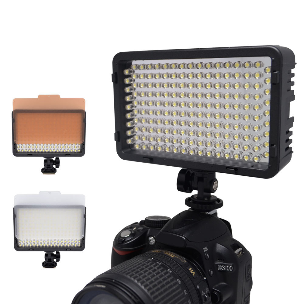 Mcoplus 260 LED Video Light Photo Studio Lighting for Nikon Canon Sony Olympus Panasonic DV Camcorder