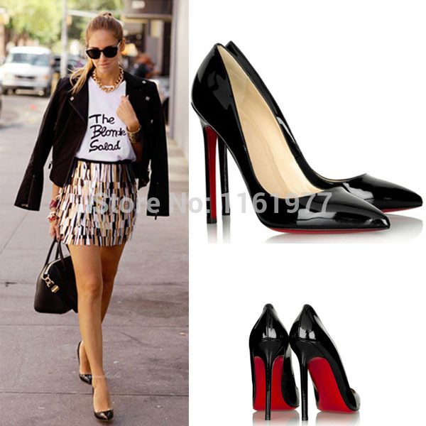 Wedding Shoes Big Size Women Shoes Valentin Shoes For Women Women Red Bottom High Heels PU