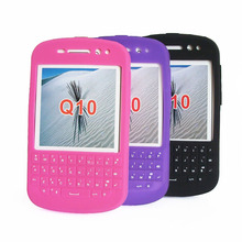 Silicone case for BlackBerry Q10,original back covers,shock proof,3D protector with keyboard,Q10 phone cases,Free shipping