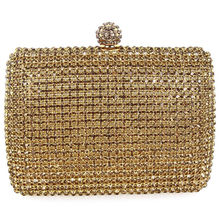 Luxury Full Crystal Evening Bags Bling Bling Classic Rhinestone Day Clutches For Lady 3 colors 120