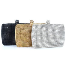 Luxury Full Crystal Evening Bags Bling Bling Classic Rhinestone Day Clutches For Lady 3 colors 120