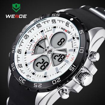 2015 последние 30 м водонепроницаемым WEIDE марка аналоговый наручные мужчины спортивные часы япония кварцевый механизм часы гарантия 1 год