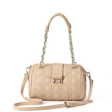 2014 New women s handbag fashion pu leather plaid bag bucket handbags shoulder bag casual women