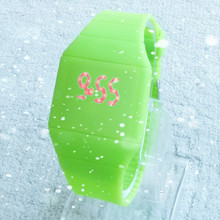 Girls Boys digital LED Watch Ultra thin Design jelly Woman Unisex Students relogio Electronic Silicone Strap