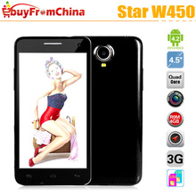 Star W450 MTK6582 Quad Core Android 4.2 4.5inch FWVGA 3G WCDMA Phone 1GB+4GB Camera 8.0MP Smartphone