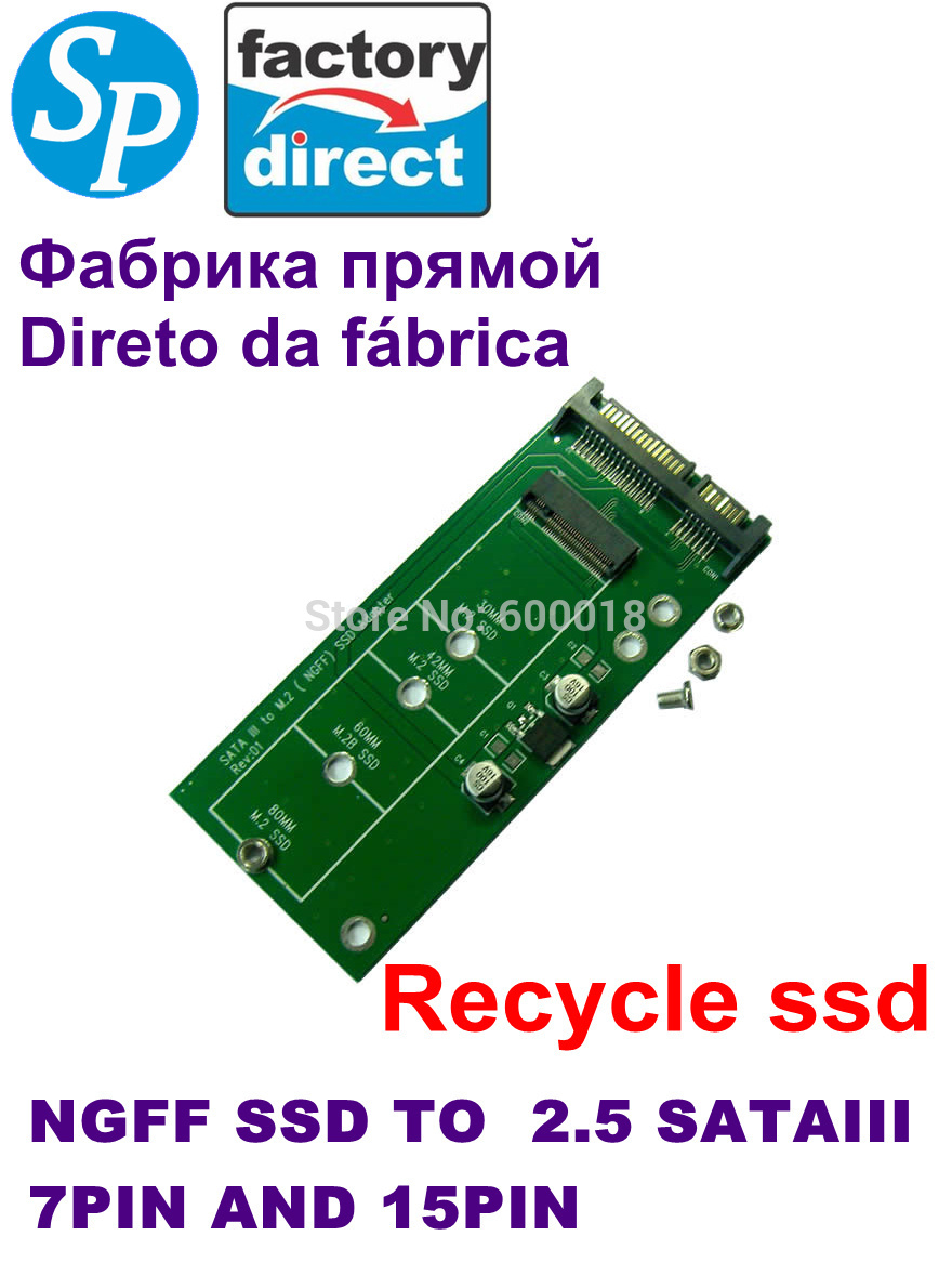 Купить ngff адаптер sata iii, ngff ssd 2,5 дюймовый sata iii 7pin + 15 ...