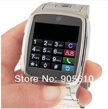 TW810 Watch Bluetooth Stain Steel 1.6 Inch Touch Screen Single Card Cell Mobile Phone Quadband GSM+JAVA 2 Colors