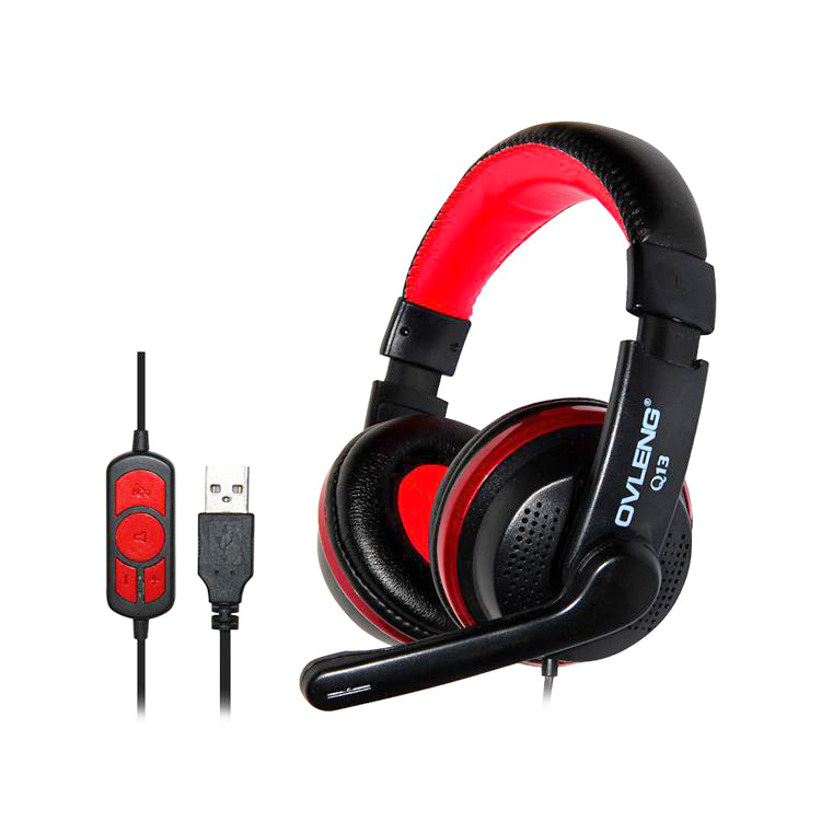 Headphones Headset Earphone USB Wired Stereo Head Phone with Microphone for Game Computer Mobile Phones Tablet