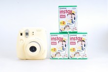 Fujifilm Instax Mini 8 Pink White Yellow Blue Black Instant Camera 3 Boxes Instax Mini Film