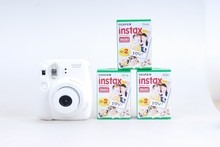 Fujifilm Instax Mini 8 Pink White Yellow Blue Black Instant Camera 3 Boxes Instax Mini Film