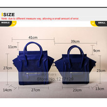 Fashion luxury PU leather women smiley Luggage 2014 crocodile bag Famous Brand woman handbag nano bag