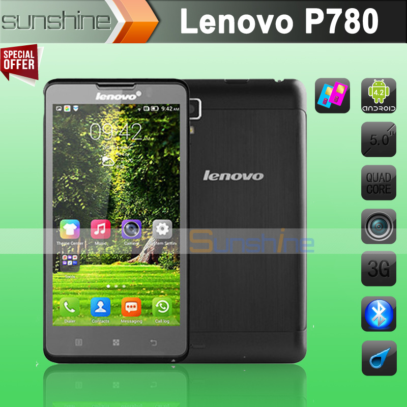 Original Lenovo P780 Mobile Phone Express MTK6589 Quad Core 5 0 Gorilla Glass 8Mp 1GB RAM