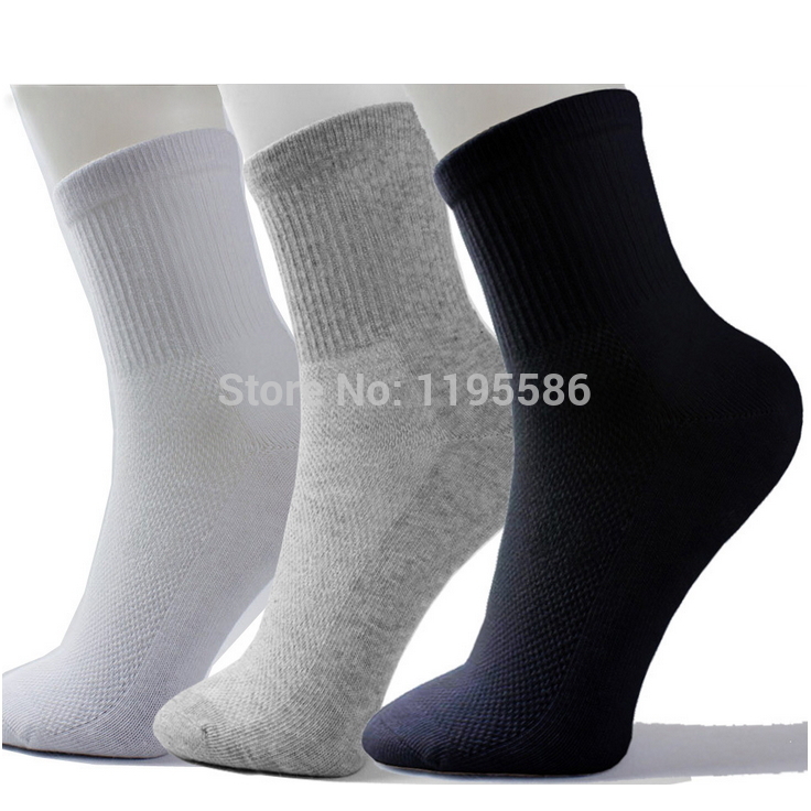 High Quality Men Athletic Socks Sport Basketball Long Cotton Socks Male Spring Summer Running Cool Soild